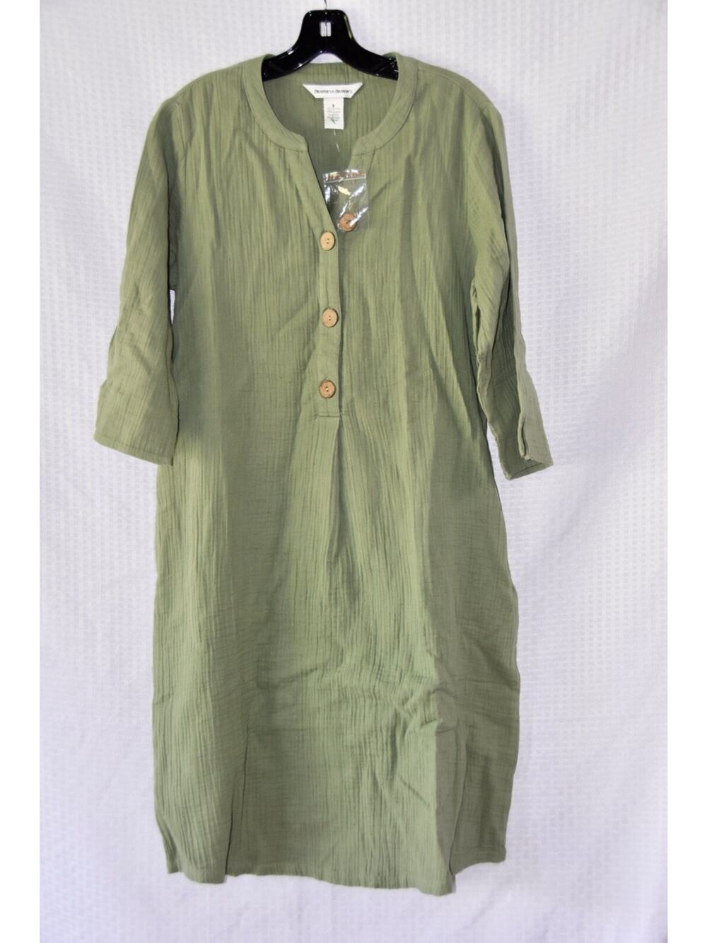 Drapers and Damons Easy Breezy Gauze Sheath Dress Size Small NEW!!!